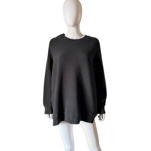 Varley Manning Ribbed Side Zip Sweatshirt Black XL